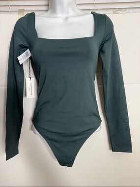 Aritzia Scarab Green Original Contour Headway Bodysuit 8758